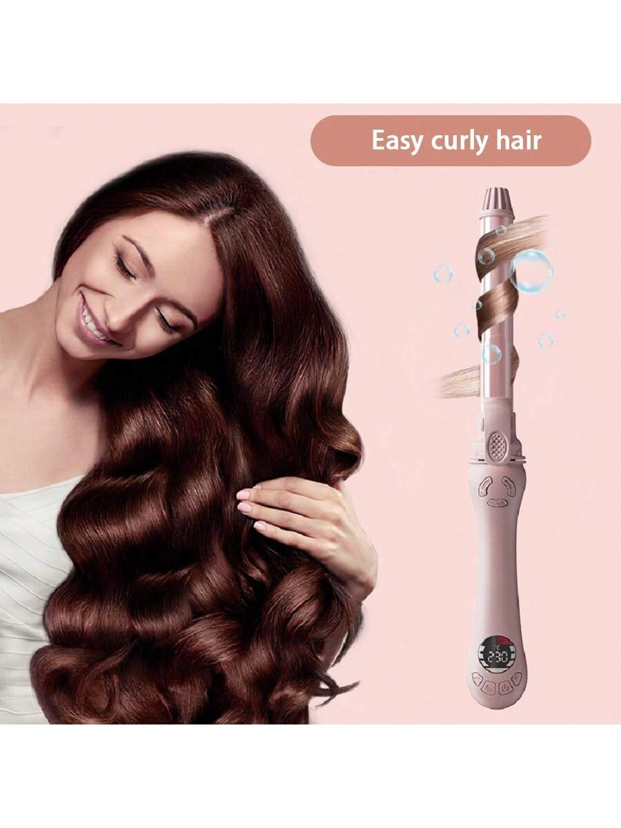 Multi Ceramic Professional Portable Hair Styler Wand Irons LCD Auto Rotating Curling Iron Automatic Hair Curler