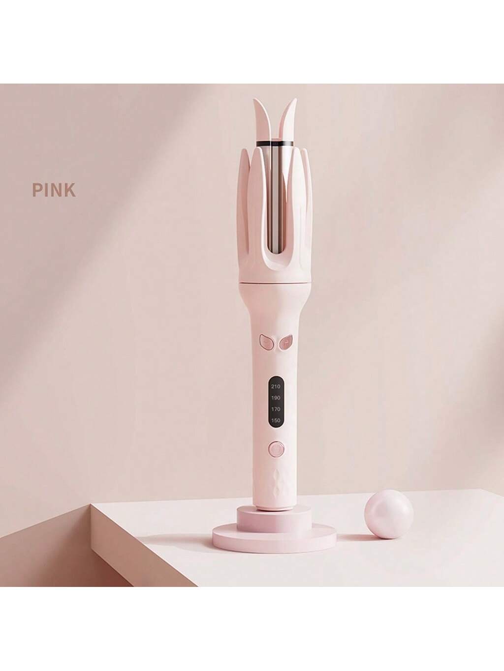 1pc Electric Automatic Hair Curler, 28mm Diameter Ceramic Curling Iron With 4 Temperature Settings, Including 2 Hair Clips And 1 Small Comb, Suitable For Curling Hair