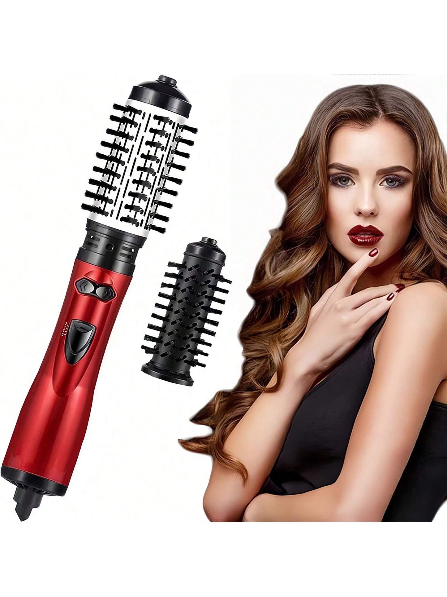 3 In 1 Curling Iron, 1PC ARbuliry Wall Plug Multi-Function Removable Comb Hair Curler/Hair Dryer Brush/Straightener For Dry & Wet Hair