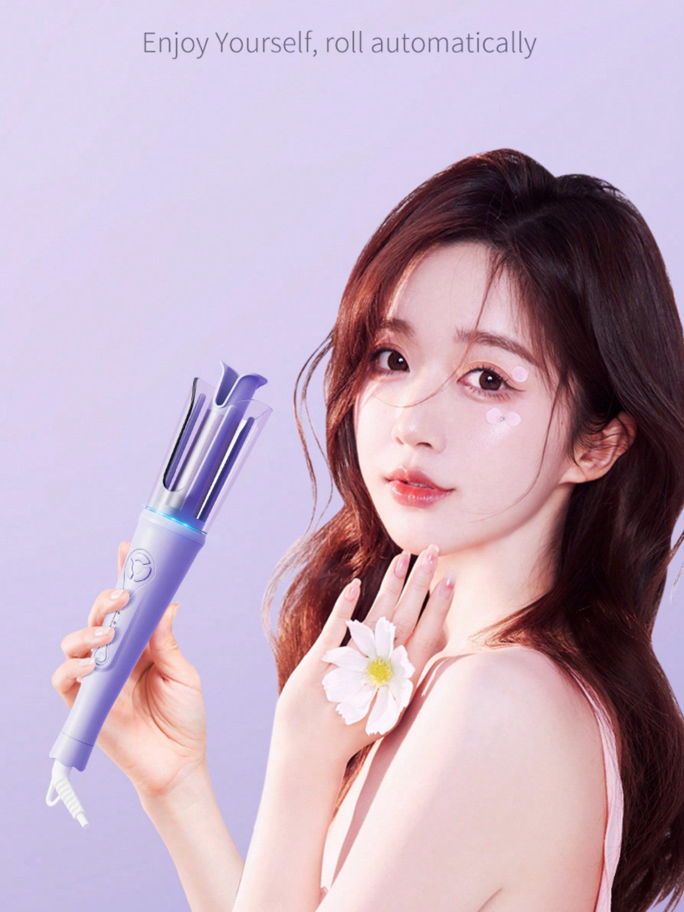 Rotating Curling Iron Hair Curling Wand Automatic Hair Curler Rotating Curling Iron