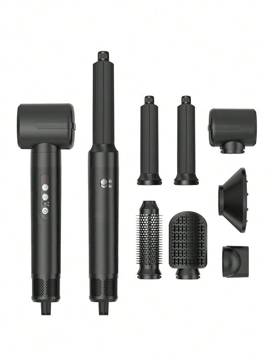 1pc Multifunctional 7-In-1 High Speed Brushless Styling Hair Dryer Comb For Volume, Curling And Straightening Hair, Suitable For Home, Travel And Personal Use