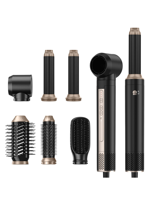 1pc Multifunctional High-Speed Brushless, Noise Reduction Hair Dryer With Hot Air Comb For Straightening/Curling, Suitable For Home/Travel/Personal Use