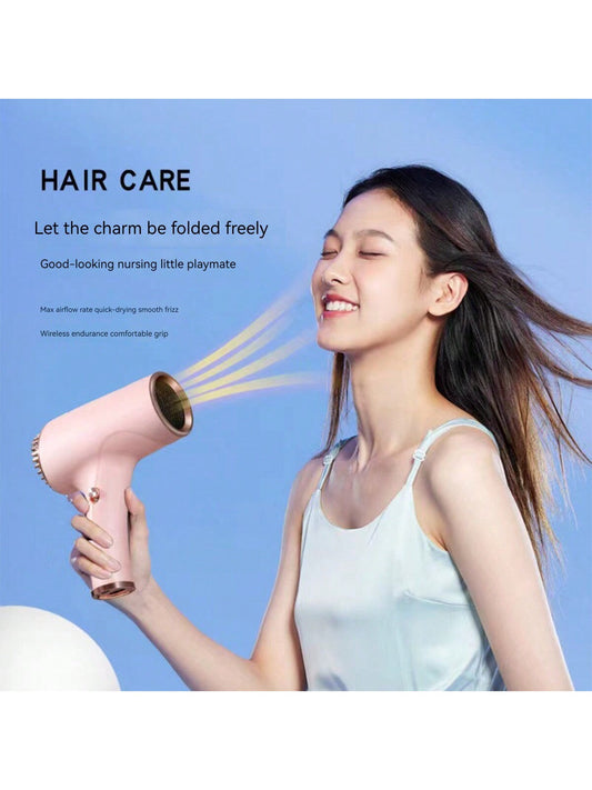 1PC2023 New Rechargeable Hair Dryer, Portable For Household Use, No Need To Plug In, Dormitory Student Negative Ion Hair Protection, Fast Drying Hair Dryer, Only For US Regulations