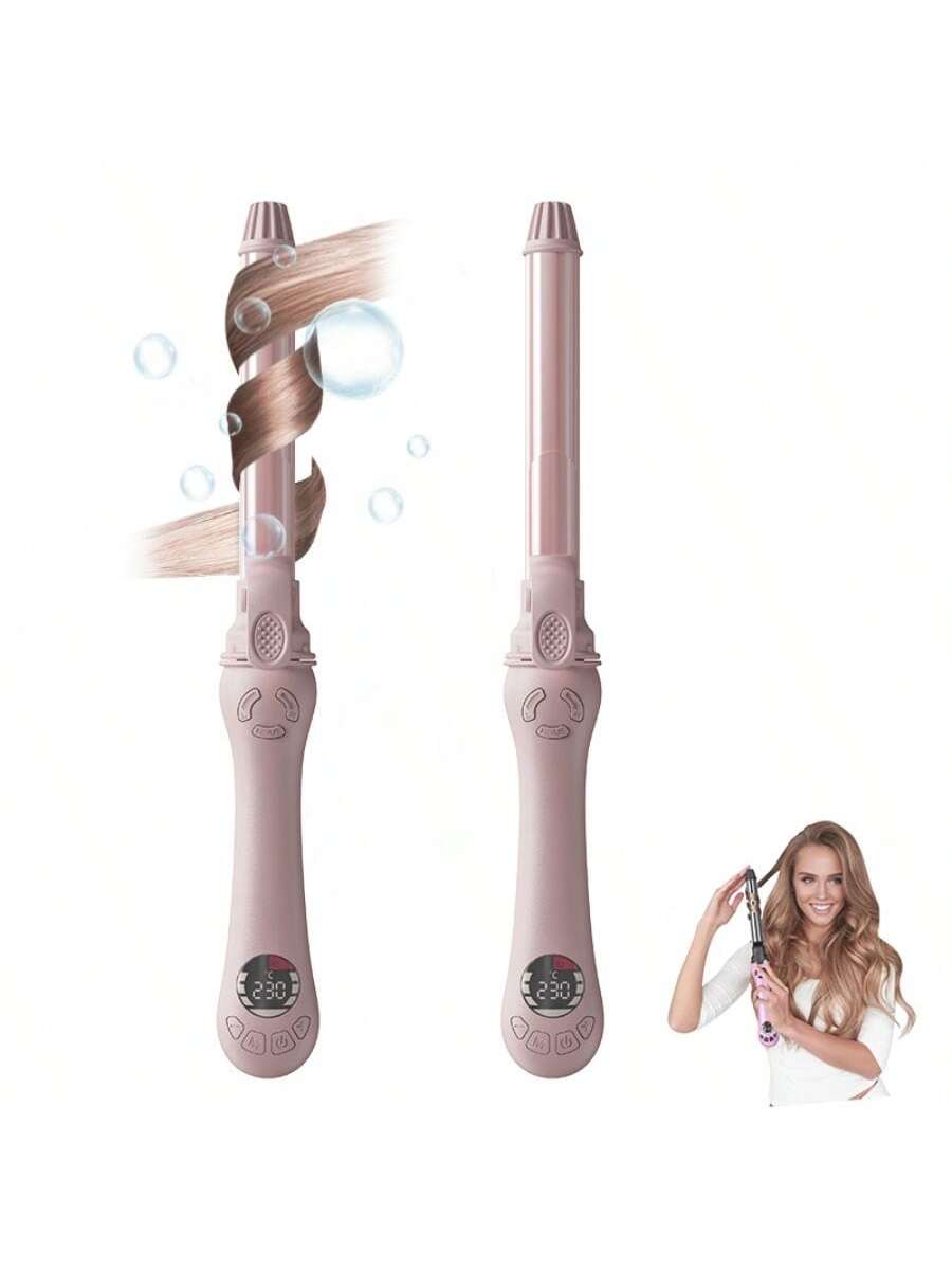 Hair Curling Wands Professional Hair Curling Iron Ceramic Curling Wand Automatic Hair Curler For All Hair Types 1.25 Inch