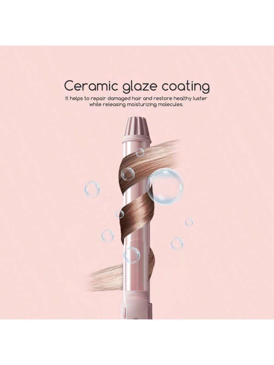 Hair Curling Wands Professional Hair Curling Iron Ceramic Curling Wand Automatic Hair Curler For All Hair Types 1.25 Inch