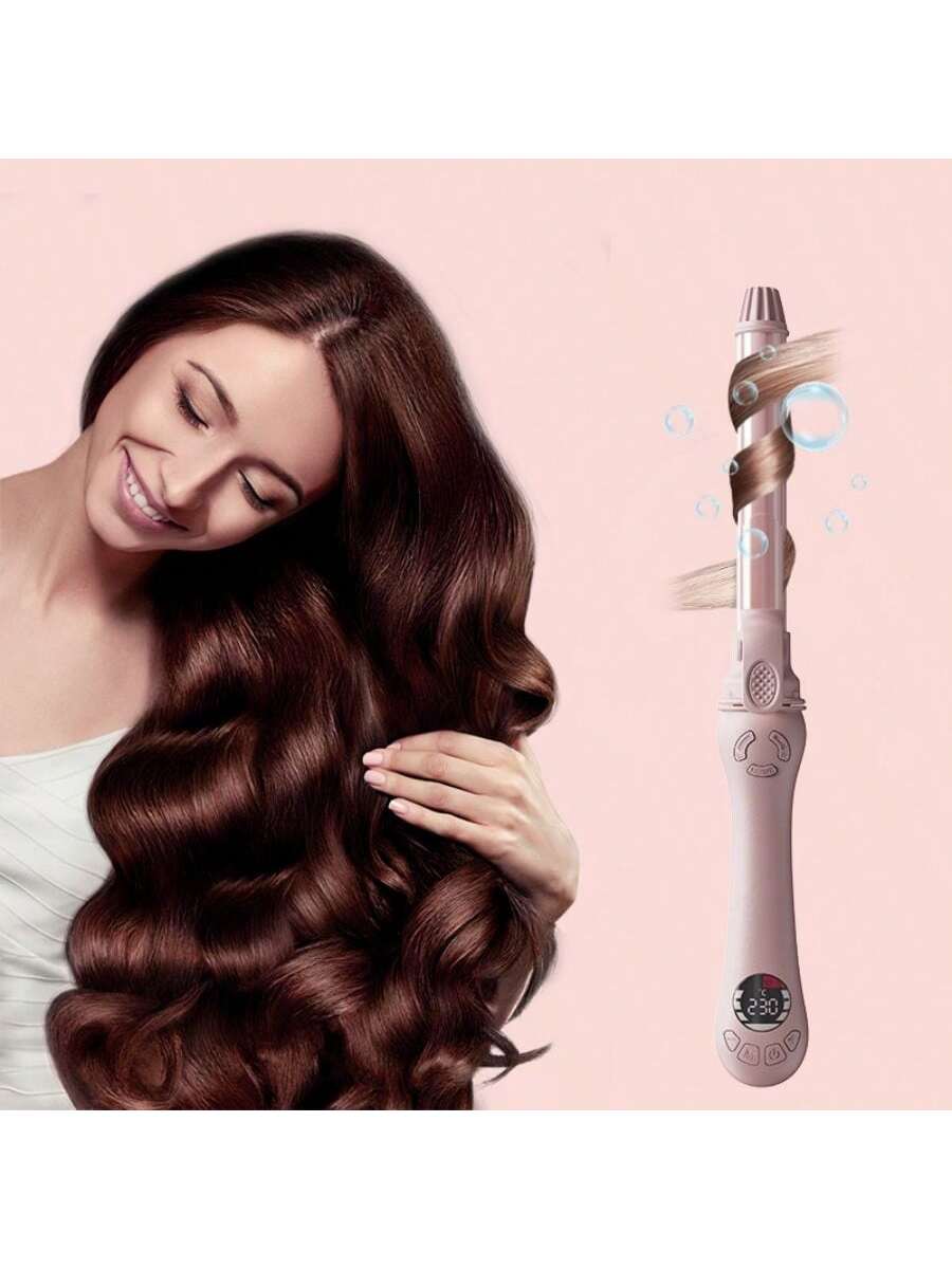 Hair Curling Wands Professional Hair Curling Iron Ceramic Curling Wand Automatic Hair Curler For All Hair Types 1.25 Inch