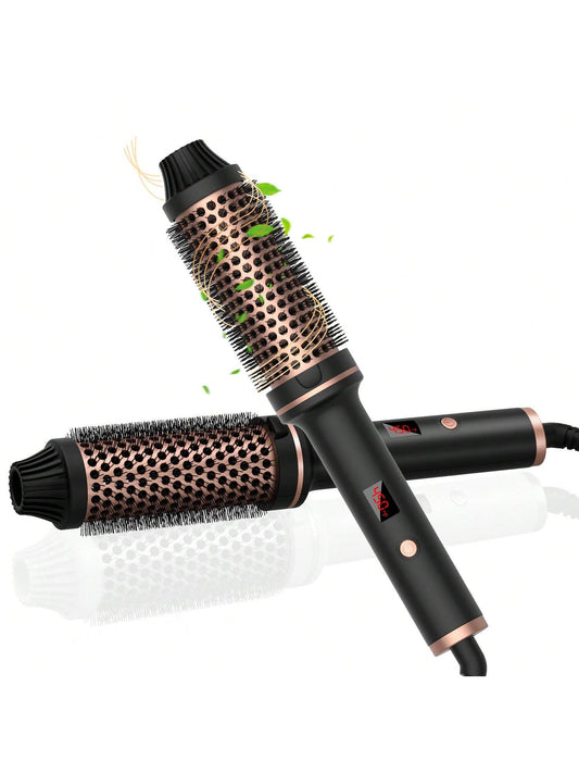 3-In-1 Multifunctional Electric Ionic Ceramic Heated Hair Curling Comb & Brush, Hairstyling Tool