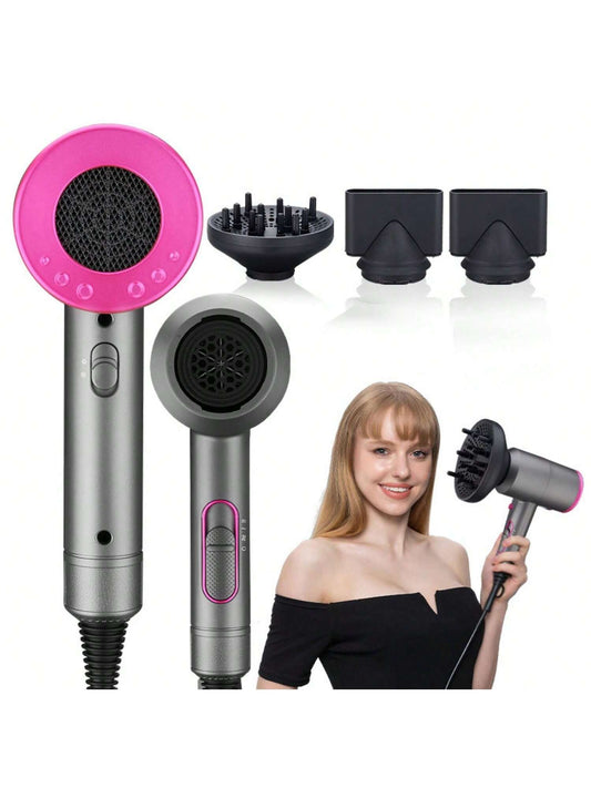1800W Professional Hair Dryer With Diffuser Ionic Conditioning, High Power Hair Dryer For Salon, Fast Hairdryer, Wind Constant Temperature Hair Care Without Damaging Hair