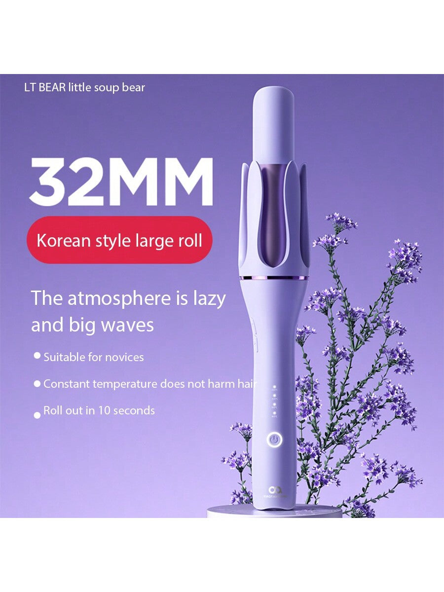 A Korean Automatic Hair Curling Iron, Four Levels Of Adjustable Temperature For European And American Markets, Essential Tool For Dating Or Going Out, One-Click Solution For Effortlessly Creating Large Beach Waves, 35w Power Output, 90 Million