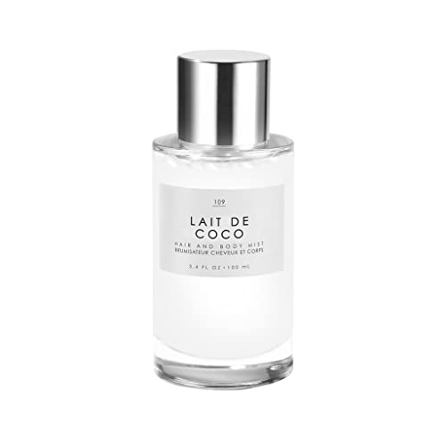 Le Monde Gourmand Lait de Coco Hair & Body Mist - 3.4oz (100ml) - Bergamot, Vanilla, Coconut Fragrance Notes