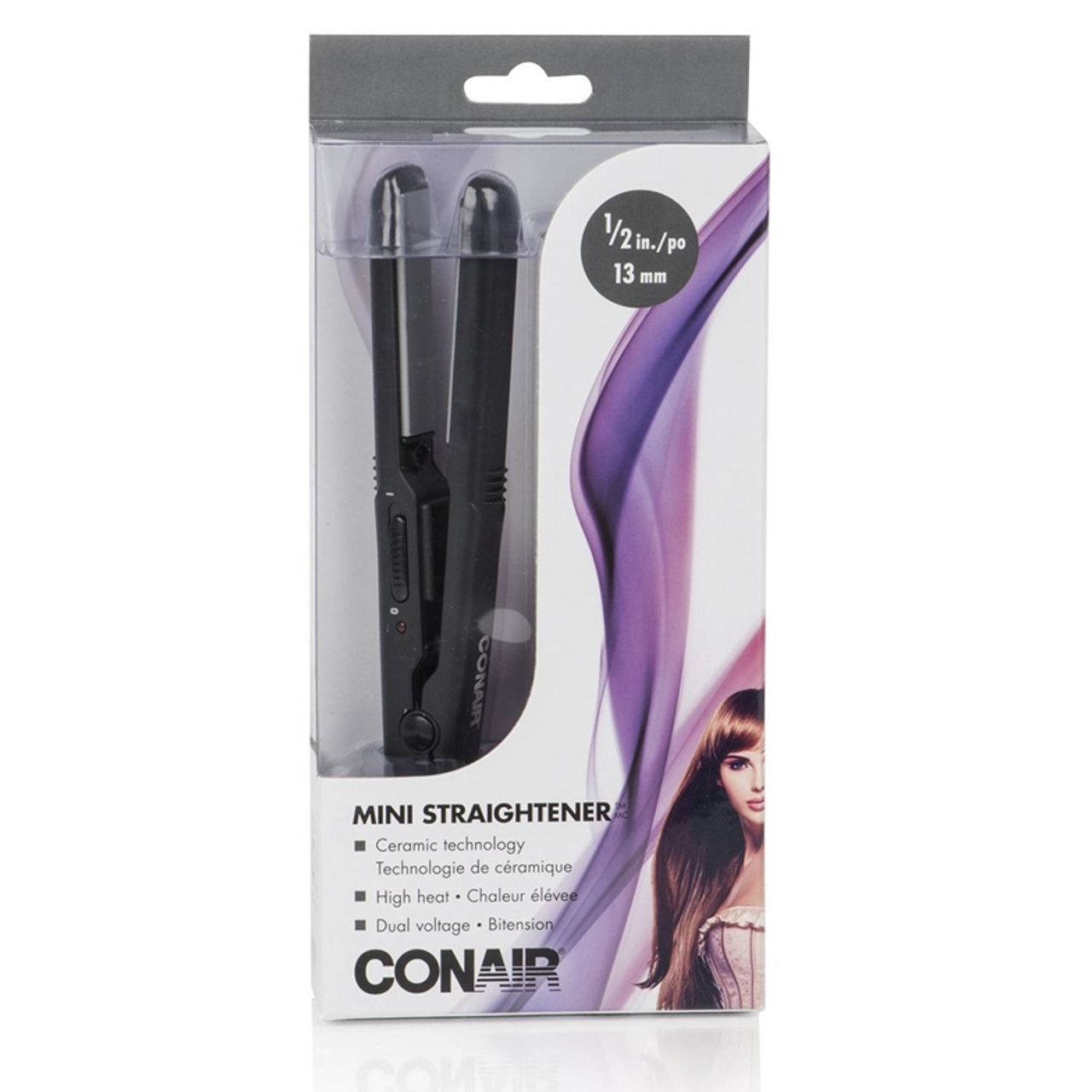 Conair - Mini Ceramic Straightener | 1/2 (13MM)