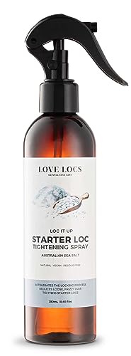 Starter Locs Sea Salt Tightening Spray for Dreadlocks, Microlocs, Sisterlocks and Dreads with Aloe Vera juice and Watermelon| Love Locs Dreadlock Hair Products | Natural | Vegan | Residue Free
