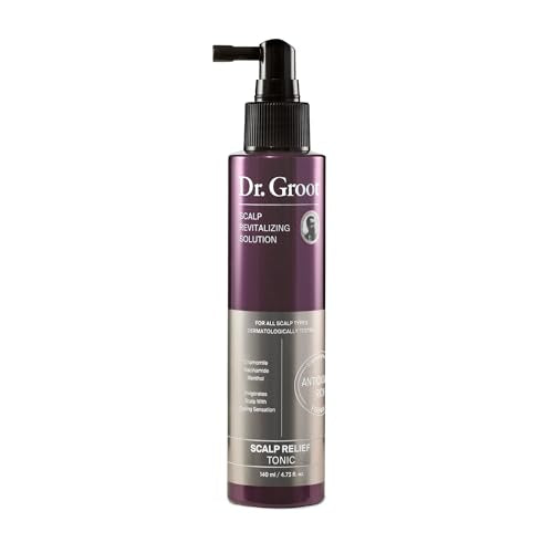 Dr. Groot Scalp Revitalizing Solution Scalp Relief Tonic | with Chamomile, Niacinamide, Menthol, Rosemary | with Biotin and Prebiotics | Antioxidant Formula Helps to Improve Dry Scalp