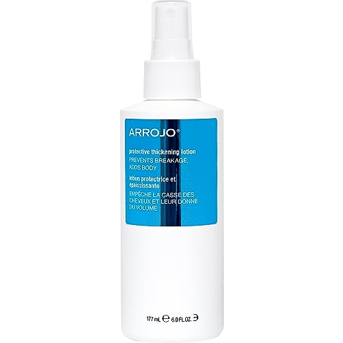 Hair Heat Protectant Spray Lotion - Sulfate-Free, Paraben-Free Thermal Heat Protectant for Hair Styling & Blow Dry Styling - Lavender-Pear Hair Thickening Shine Spray for All Hair Types - Arrojo, 6oz