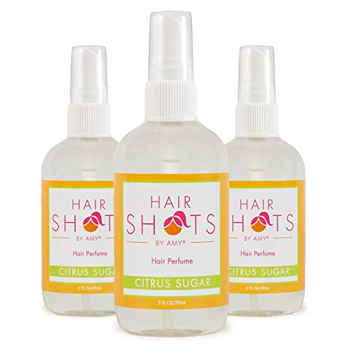 Hair Shots Heat Activated Hair Fragrance Citrus Sugar Three Pack 3 Items: Citrus Sugar