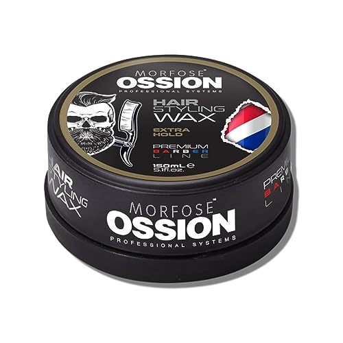 Morfose Barber Wax 5.30 Ounce (Pack of 1), Extra Hold, Premium Hair Styling Wax for Men, Natural Shine, Easy Application, Ideal for Various Styles, Long-Lasting, Water-Soluble, Pleasant Fragrance