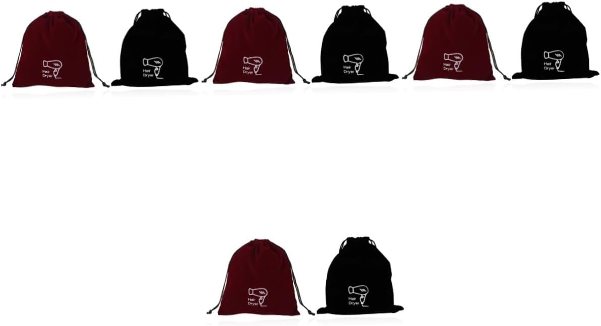 FRCOLOR 8 Pcs Hair Dryer Storage Bag Hair Dryer Bag Flannel Storage Bag Travel Makeup Bag Cosmetic Travel Bag Styling Tools & Appliances Cosmetics Bag Reusable Storage Bag Hair Blower Bag