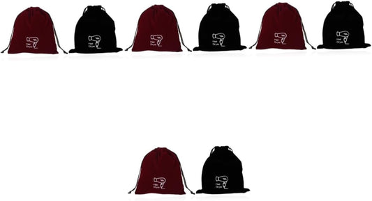 FRCOLOR 8 Pcs Hair Dryer Storage Bag Hair Dryer Bag Flannel Storage Bag Travel Makeup Bag Cosmetic Travel Bag Styling Tools & Appliances Cosmetics Bag Reusable Storage Bag Hair Blower Bag