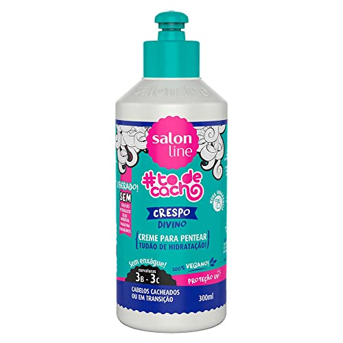 Linha Tratamento (#ToDeCacho) Salon Line - Creme De Pentear #Todecacho Que Tal Crespo Divino 300 Ml - (Salon Line Treatment (#Curls) Collection - Divine Curly Hair Combing Cream 10.14 Fl Oz)