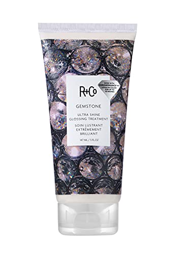 R+Co Gemstone Ultra Shine Glossing Treatment | Enhanced Vibrancy + Shine + Deep Hydration | Vegan + Cruelty-Free | 5 Oz