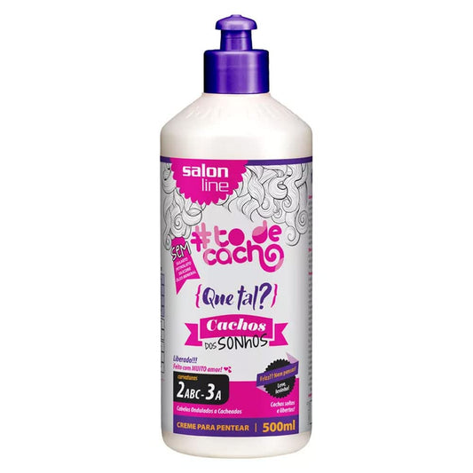 Linha Tratamento (#ToDeCacho) Salon Line - Creme De Pentear Que Tal? Cachos Dos Sonhos 500 Ml - (Salon Line Treatment (#IHaveCurls) Collection - How About That? Dream Curls Combing Cream 16.91 Fl Oz)