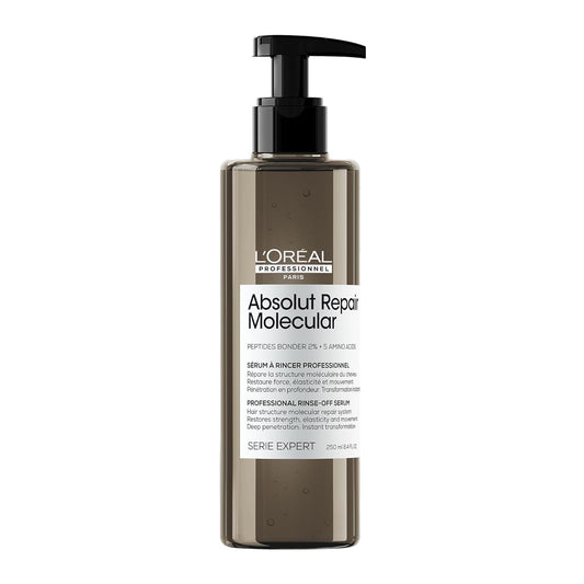 L'Oréal Professionnel Molecular Repair Hair Serum | Deep Conditioning Treatment For Extremely Dry Damaged Hair | Peptides Bonder | Repair Hair & Restore Strength
