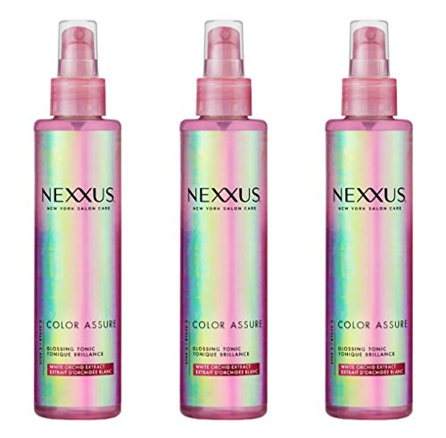 Lot of 3 Bottles Nexxus Color Assure Glossing Tonic, Shine Enhance 6.1 oz/each