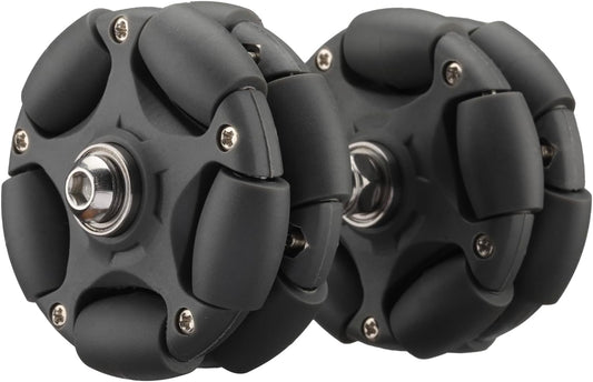 58mm Omni Rack Easy Wheels (S2 Level) for Brompton Folding Bike & Electric Bicycle, 20KG Load Omni-Direction Roller Replacement Accessories with Bearing [M6*45MM/60MM Screws] (Gray)