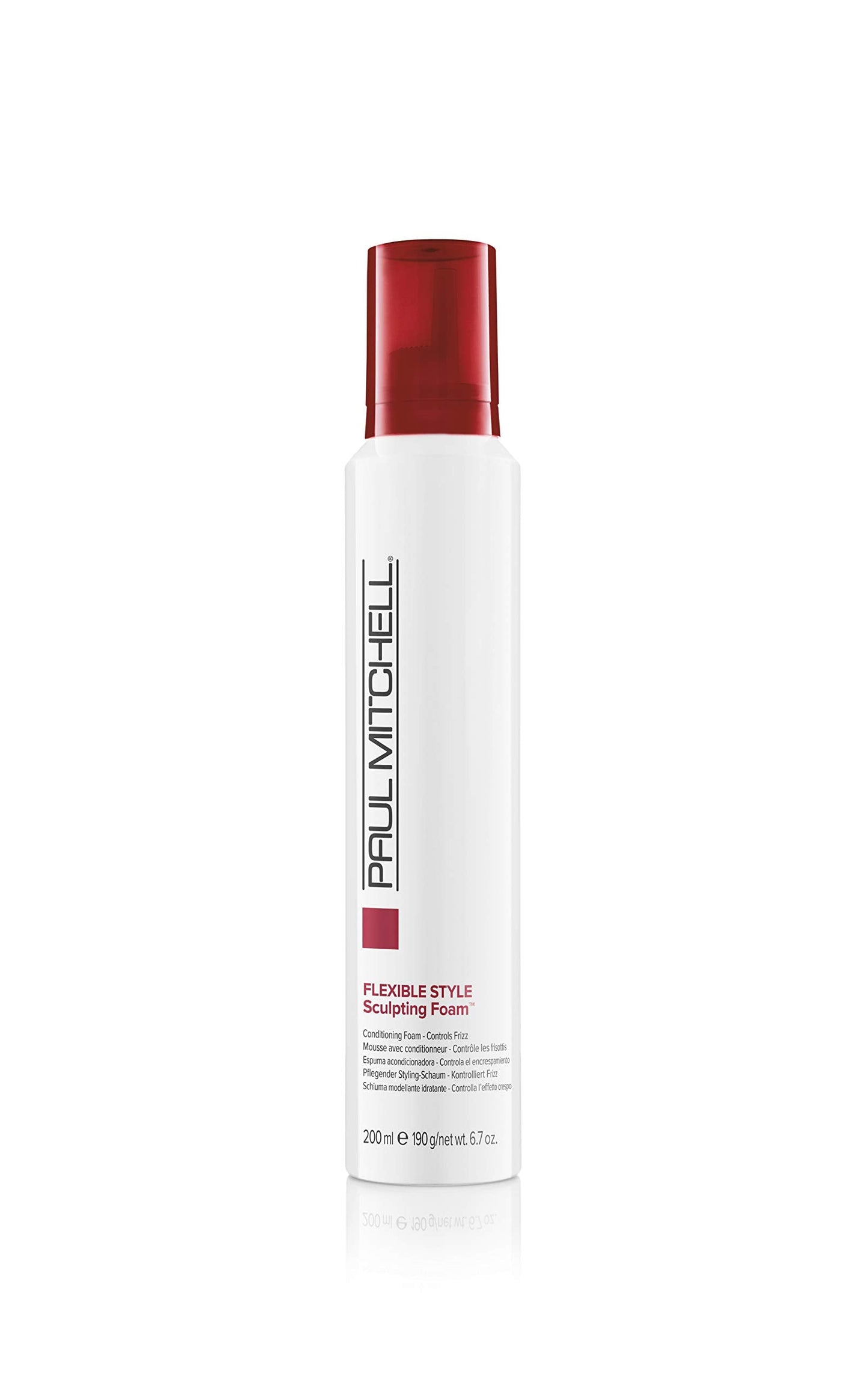 Paul Mitchell Sculpting Foam, Conditions + Controls Frizz, For All Hair Types, 6.7 oz.