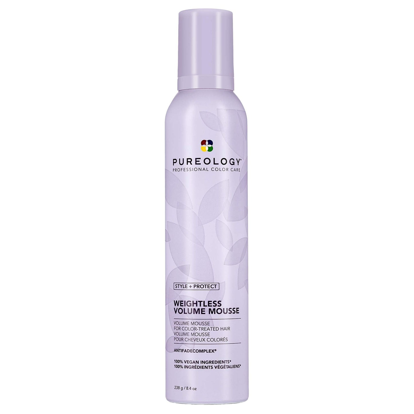 Pureology Style + Protect Weightless Volume Mousse | For Fine, Color-Treated Hair | Lightweight, Volumizing Mousse | Sulfate-Free | Vegan | Updated Packaging | 8.4 Oz. |