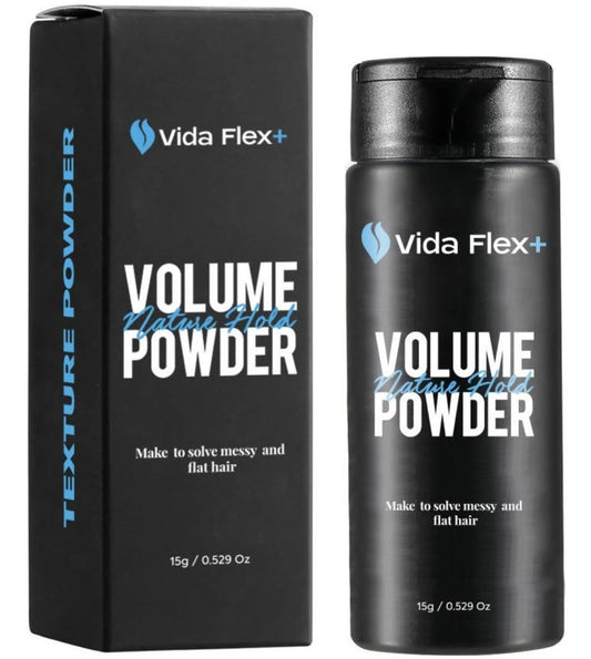 Vida Flex+ Texture Powder -Volumizing, Texturizing & Styling Powder - Mens Hair Powder for Styling - Mattifying, Effortless Application without Oil or Grease Buildup - Achieve Natural Matte Look - 15g