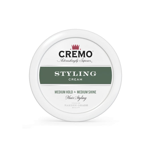 Cremo Premium Barber Grade Hair Styling Cream, Medium Hold, Medium Shine, 4 Oz