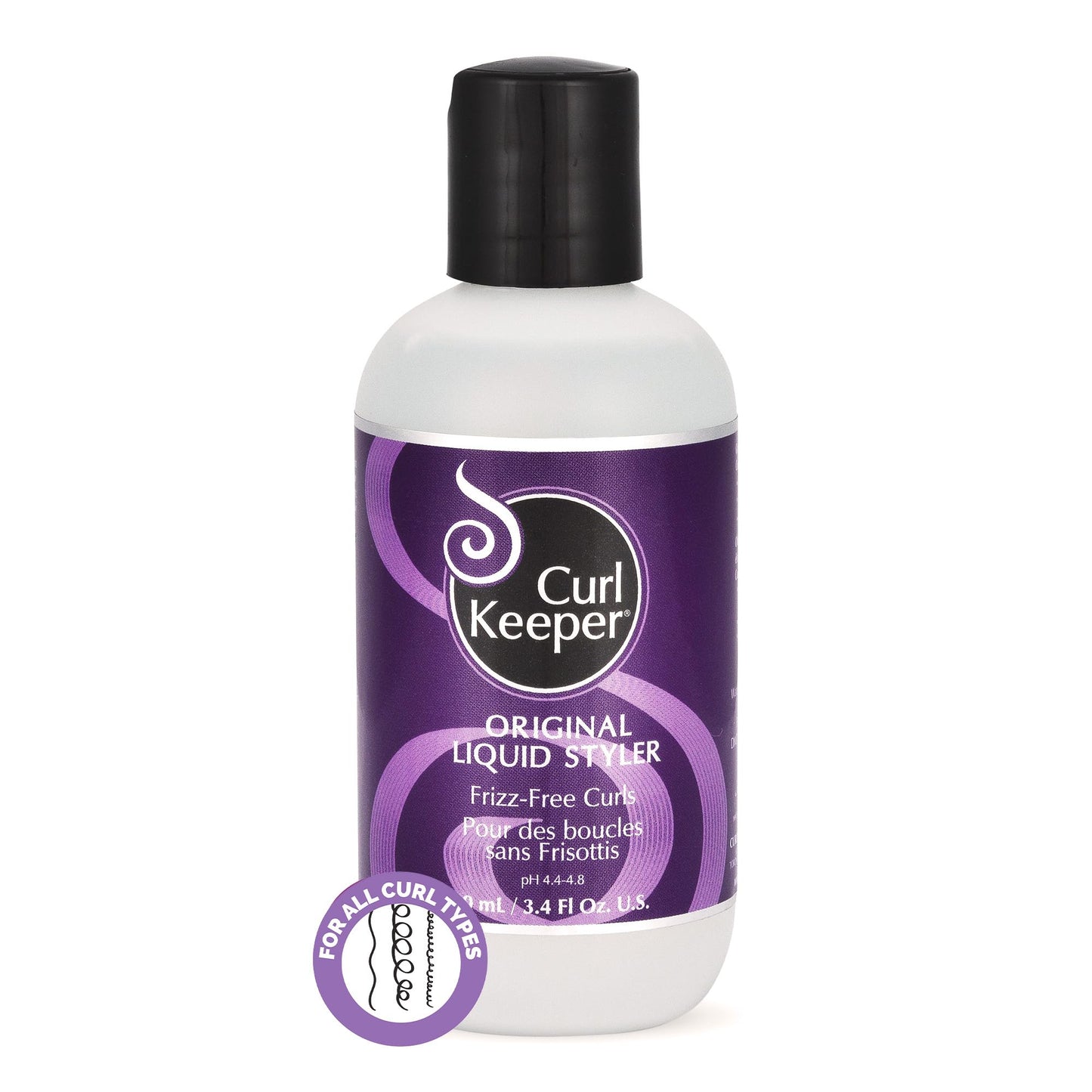 Curl Keeper Original: Total Control in All Weather Conditions for Well Defined, Frizz-Free Curls with No Product Build Up 3.4 oz