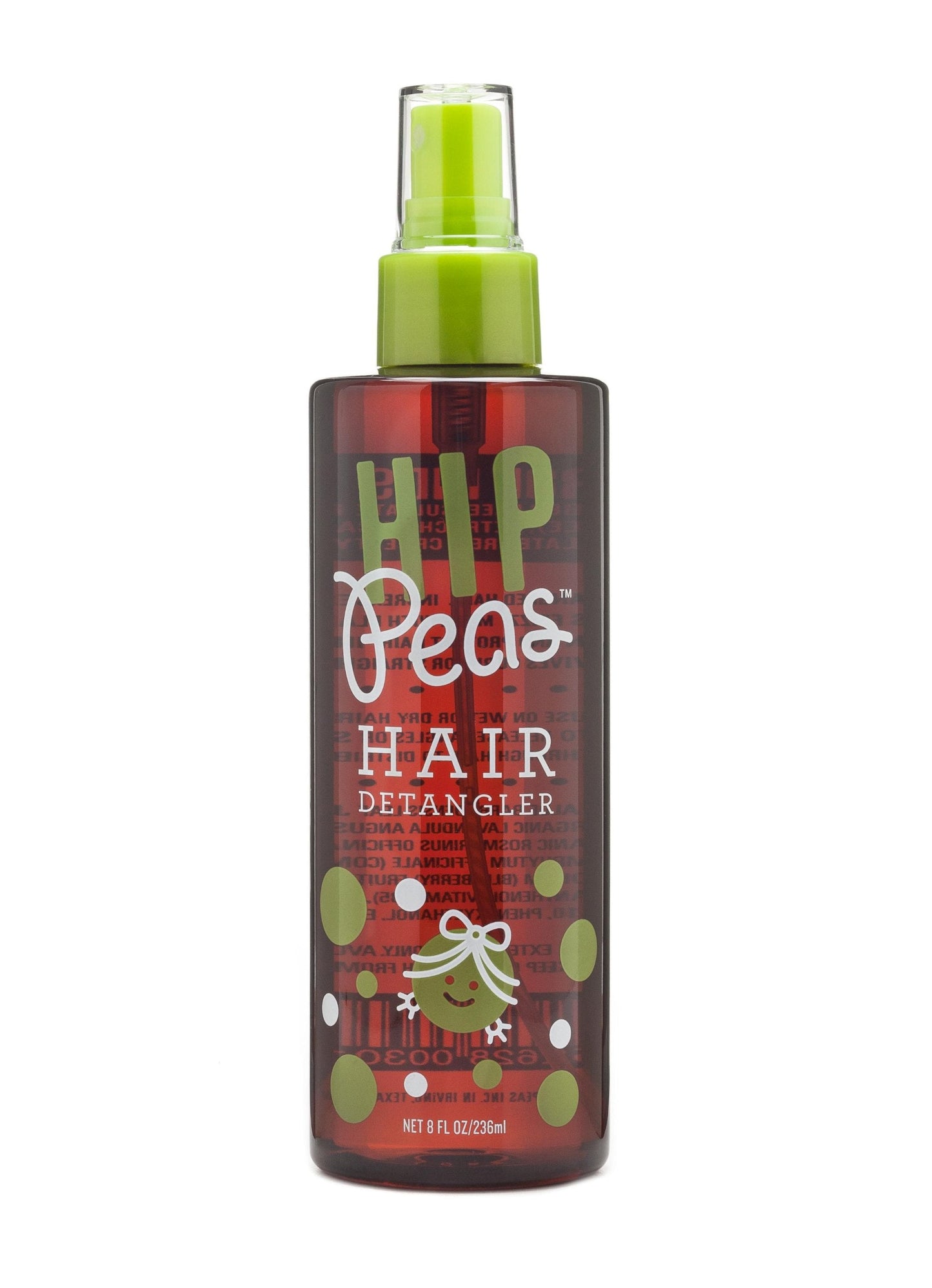 Hip Peas Detangler Leave-In Conditioner Spray For Kids, Wet or Dry Hair, No Tangles, Easy to Brush, Clean Ingredients