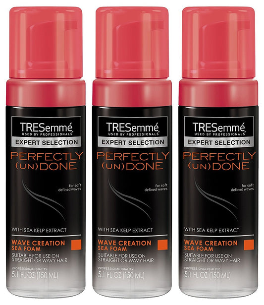 Tresemme Sea Foam 5.1 Ounce Perfectly (Un) Done (150ml) (3 Pack)