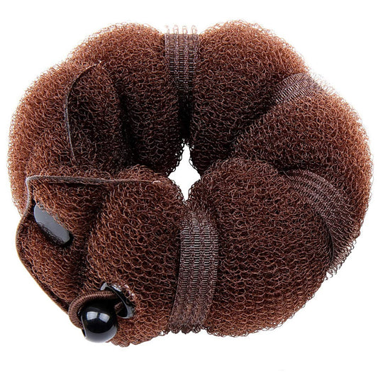 Goldrose Beauty Buns 2 Pieces Magic Hair Styling Styler Twist Ring Former Shaper Doughnut Donut Chignon Bun Maker Clip Hair Curler Accessory Small & Large (Brown)