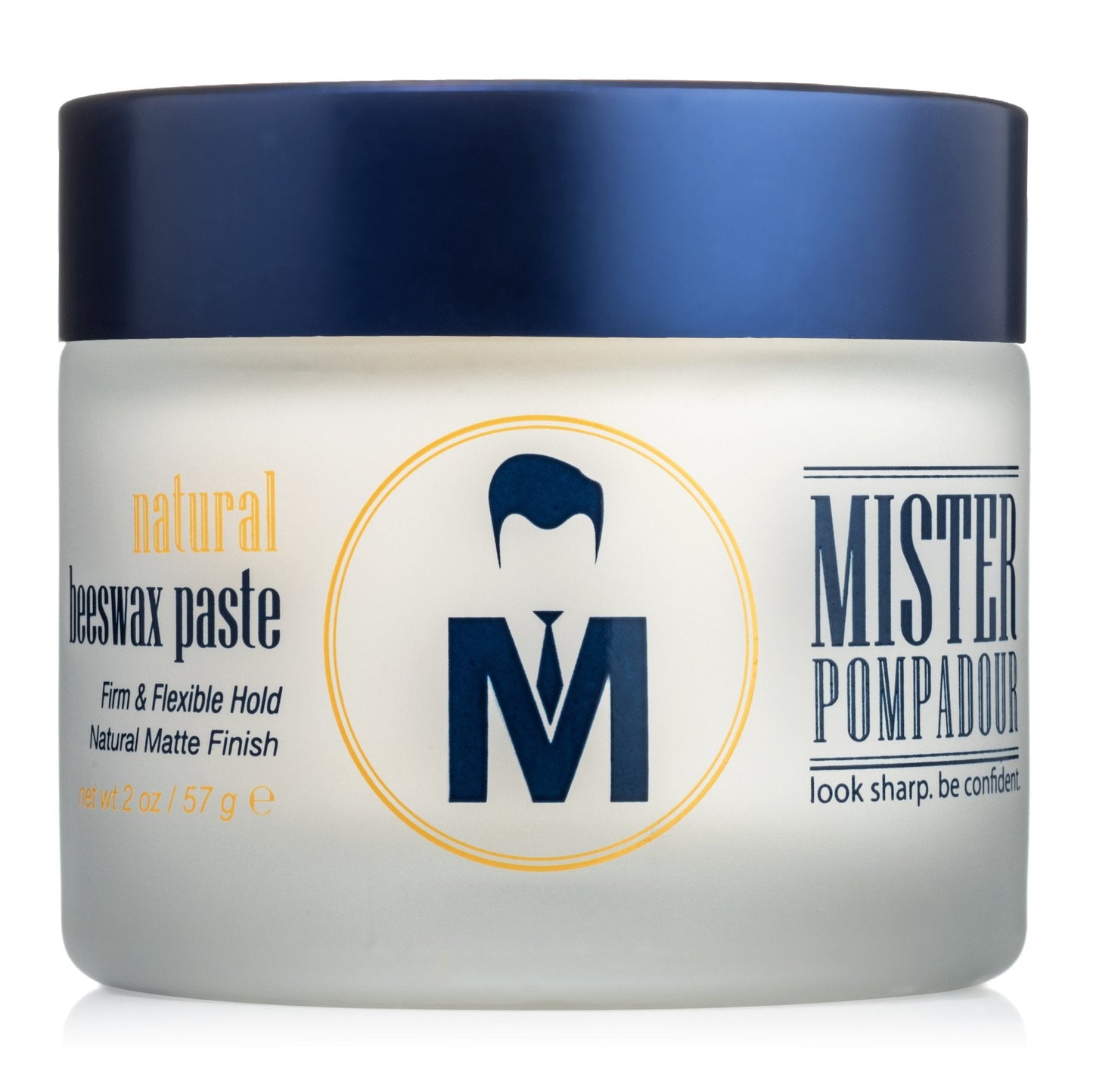 Mister Pompadour Natural Beeswax Paste | Matte Hair Product for Men & Women | HIgh Hold & No Shine | Water Based - Easy To Wash | 2oz