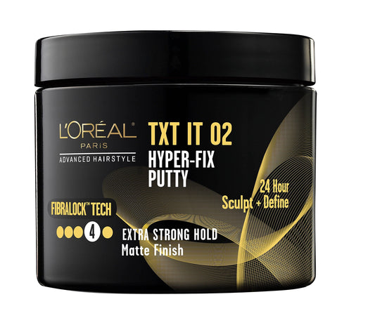 L'Oreal Paris Hair Care Advanced Hairstyle TXT It Hyper Fix Putty, 4 Ounce