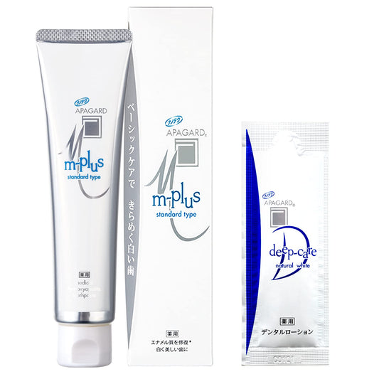 Apagard M Plus Whitening Toothpaste (125g) & Dental Lotion (5ml) - Toothpaste In Japan