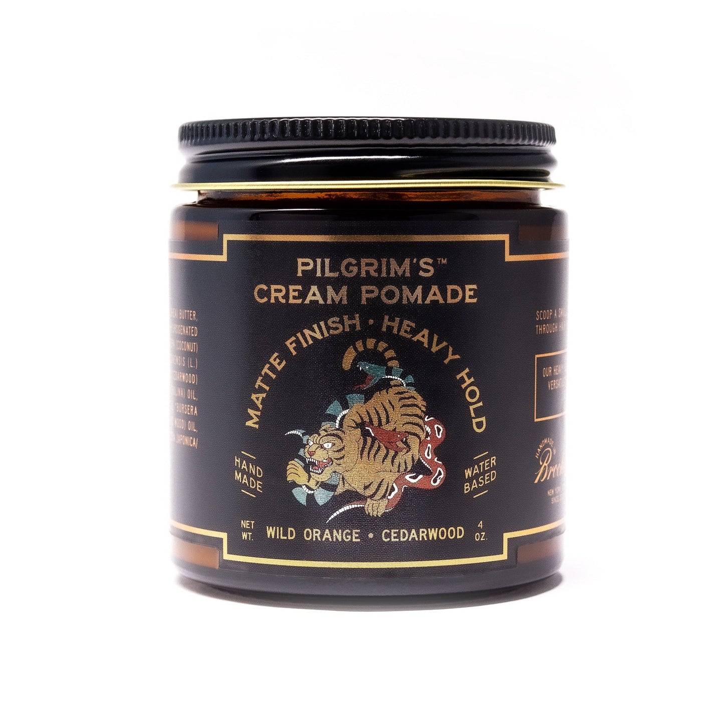 Brooklyn Grooming Pilgrim's Matte Cream Pomade Wild Orange & Cedarwood