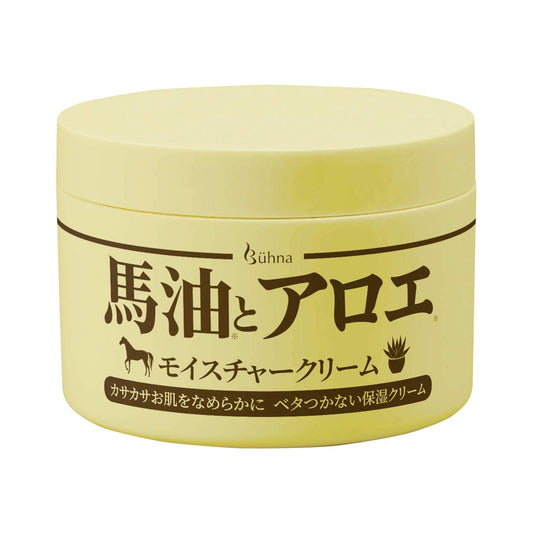 Buhna Horse Oil and Aloe Moisture Cream 250g - Japanese Moisturizing Cream