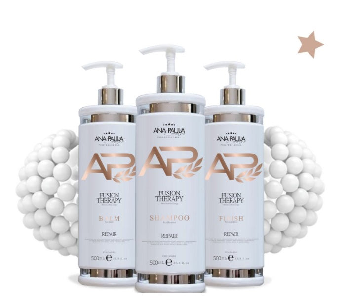 Fusion Therapy Nanotechnology Repair Treatment Kit 3x500 - Ana Paula Carvalho