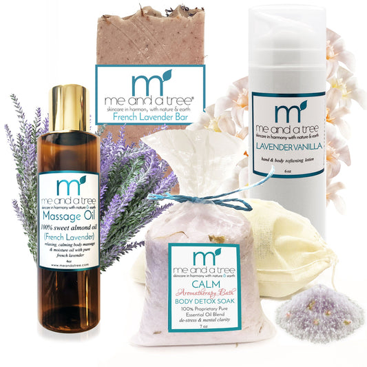 Calm Bath Massage Spa Skin Care Gift Set