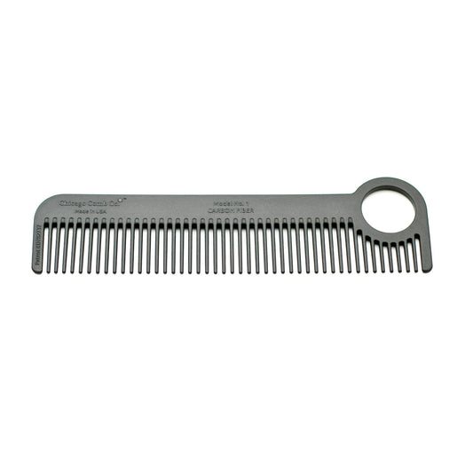 Chicago Comb Co. Model No. 1 Carbon Fiber Comb