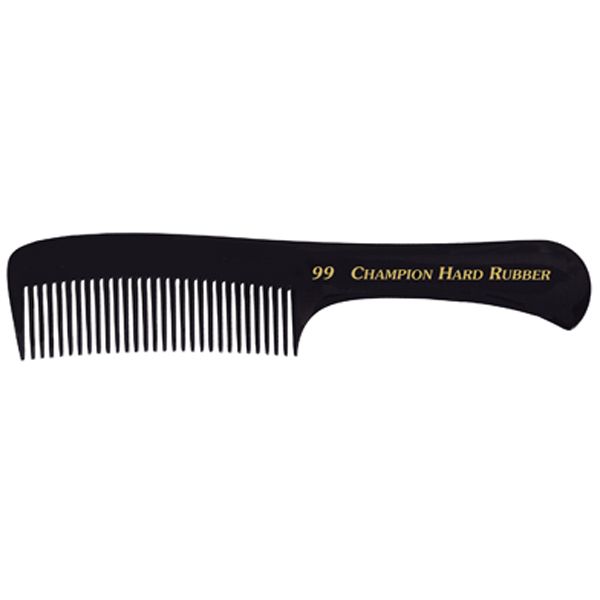 Champion Rake Comb, Black, 9"