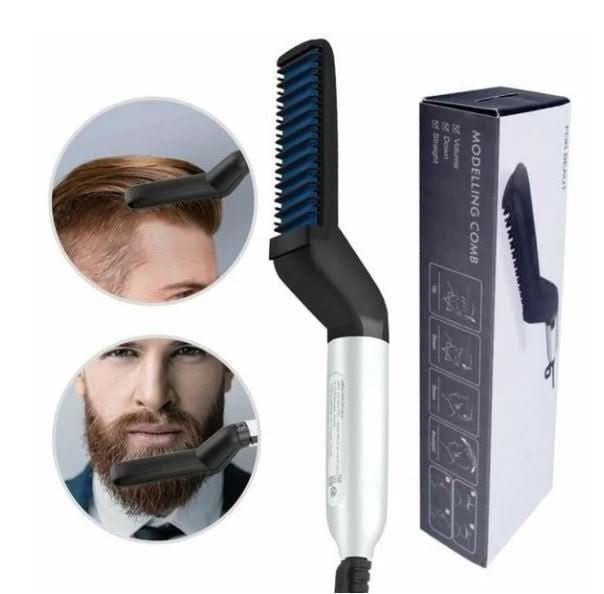 Ionic Beard Straightening Comb Styling Beard Straightening Brush for Men Portable Heating Beard Straightener