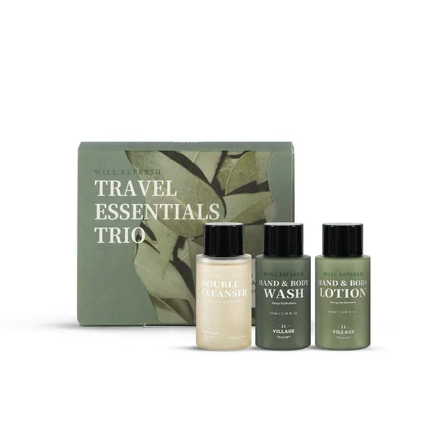 VILLAGE 11 FACTORY Will Refresh Travel Essentials Trio