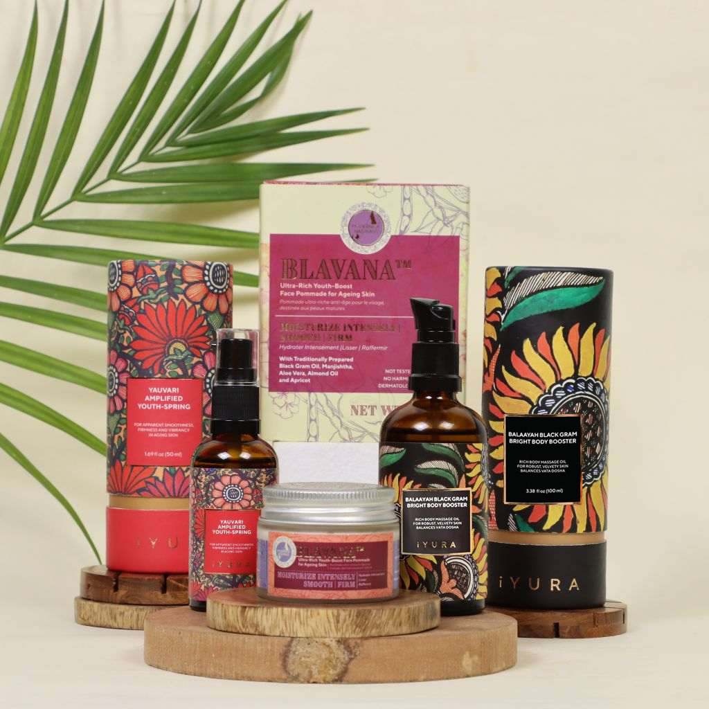 The Ayurveda Experience Black Gram Edit - Face and Body Trio with 2 Aroma Options of Body Oil Skin Care A Modernica Naturalis CITRUSY AND SWEET CARDAMOM LEMONGRASS ORANGE JASMINE